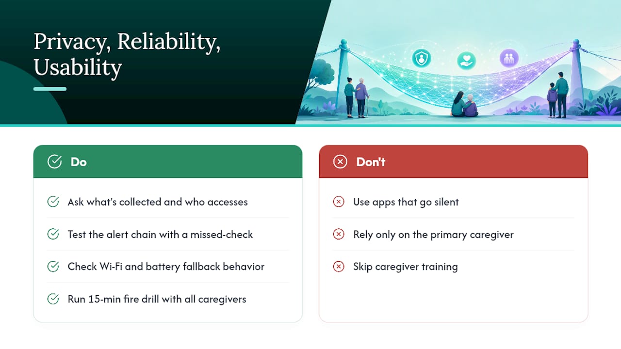 Privacy, Reliability, and Usability: The Real Barriers — overview diagram
