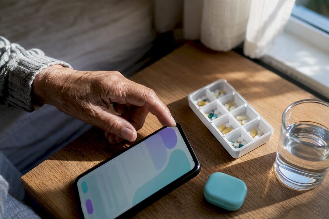 Hand scheduling a medication reminder