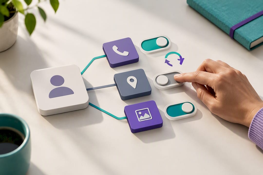 Illustration of app permission access being withdrawn
