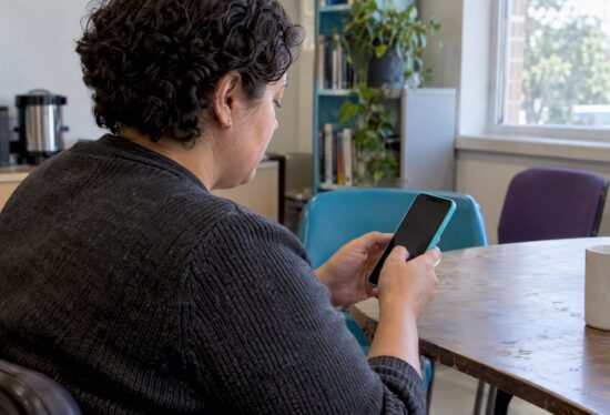 Caregiver checking Android location permissions